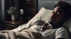 A person peacefully sleeping