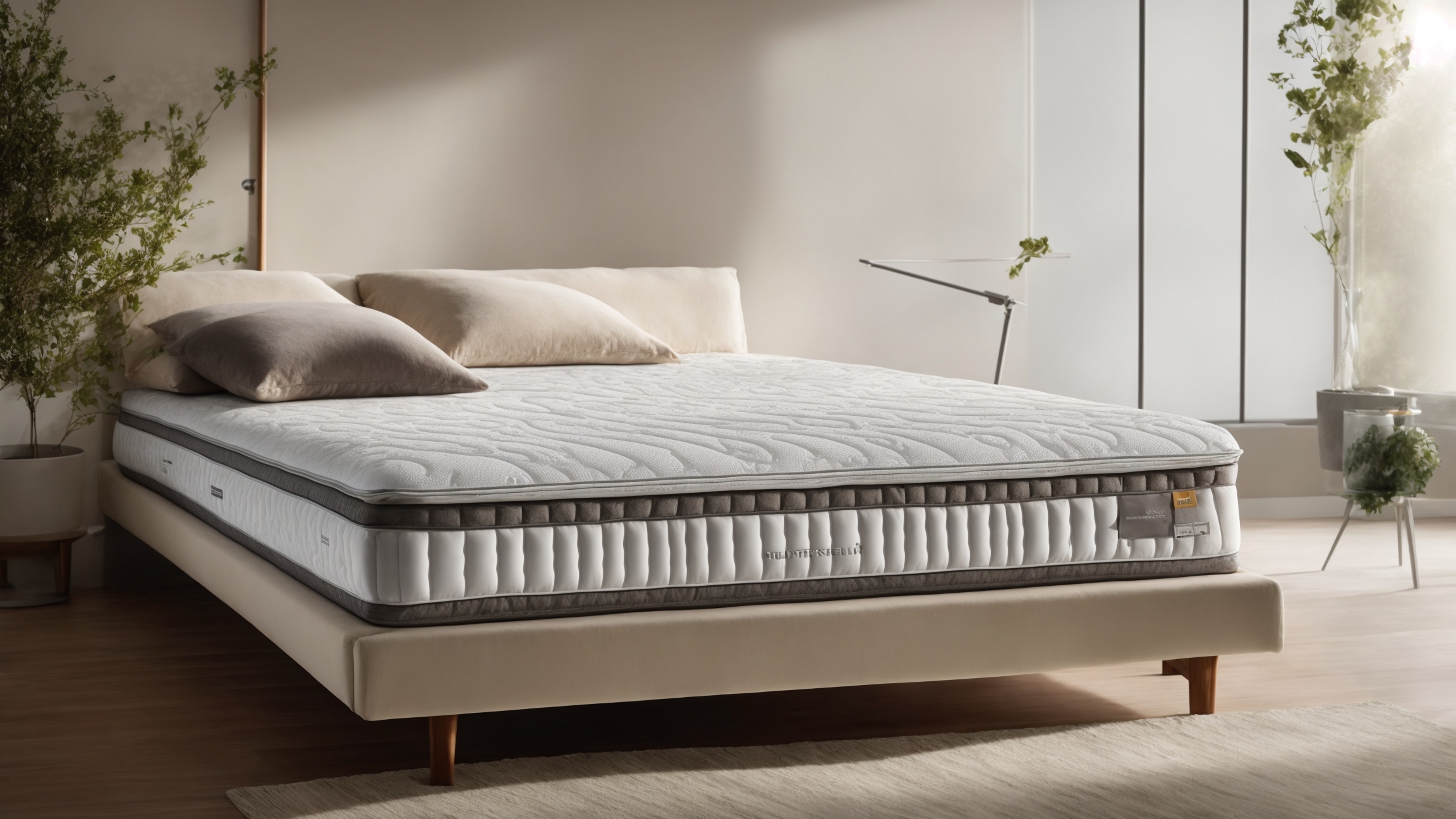 Premium mattress highlighting sleep science technology and comfort